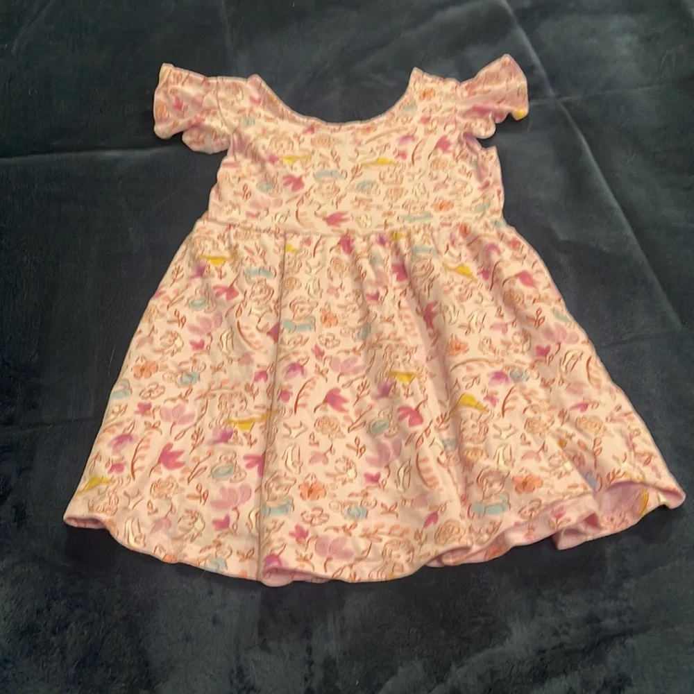 Jumping Beans Disney dress, size 5, pink with designs adorned! - Picture 2 of 4